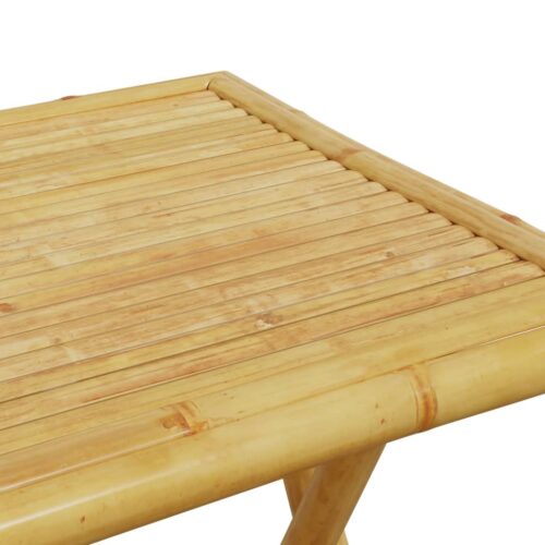 3-Piece Bistro Set Bamboo Outdoor Garden Patio Dining Lounge Furniture - Image 12