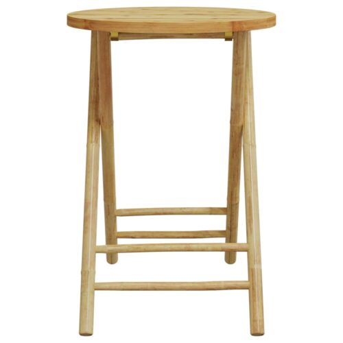 3-Piece Bistro Set Bamboo Outdoor Garden Patio Dining Lounge Furniture - Image 6