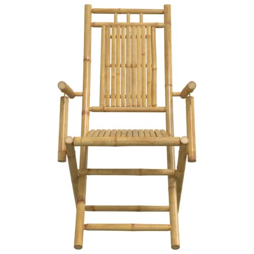 3-Piece Bistro Set Bamboo Outdoor Garden Patio Dining Lounge Furniture - Image 8