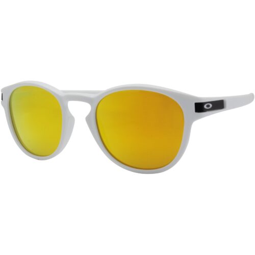 Ex Display Oakley Custom Latch Matte White Fire Iridium Mens Unisex Sunglasses - Image 2