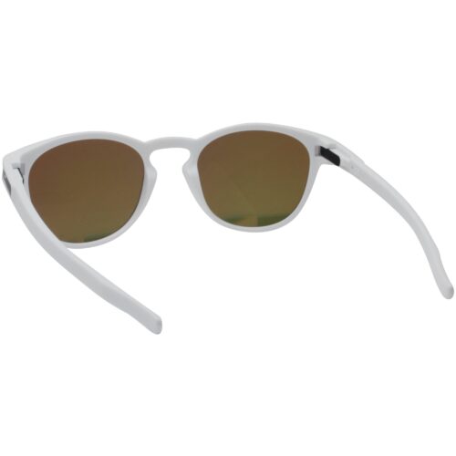 Ex Display Oakley Custom Latch Matte White Fire Iridium Mens Unisex Sunglasses - Image 4
