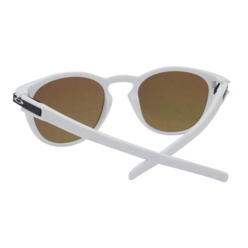 Ex Display Oakley Custom Latch Matte White Fire Iridium Mens Unisex Sunglasses - Image 5