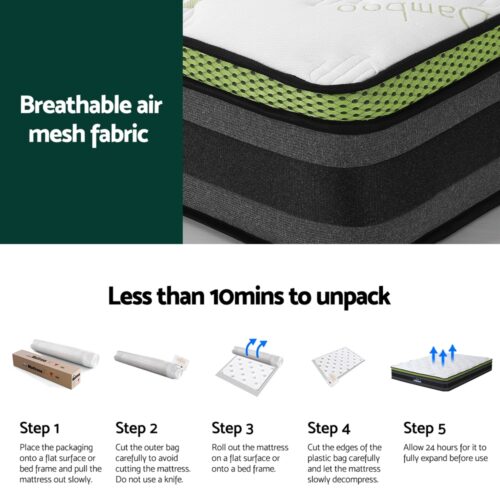 Giselle Mattress Cool Gel Foam 30cm Double - Image 6