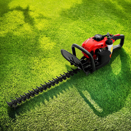 Giantz 25.4CC Petrol Hedge Trimmer 24" Dual Blade Tree Grass Garden Tool - Image 7