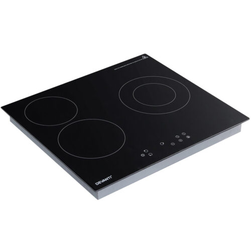 Devanti Electric Ceramic Cooktop 60cm Kitchen Cooker 4 Burner Hob Touch Control 5200W - Image 3
