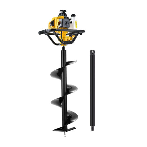 Giantz 82CC Post Hole Digger 300mm Petrol Drill Auger Extension Bits - Image 3