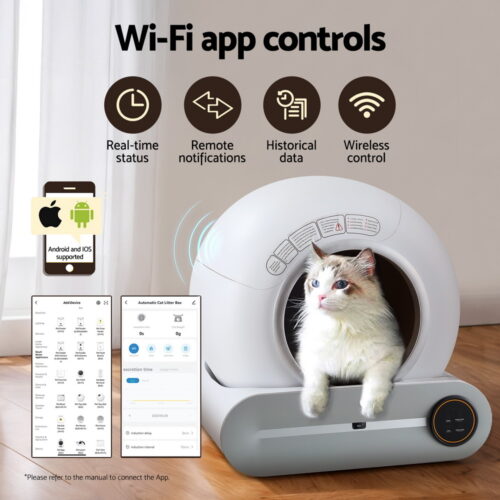 i.Pet Automatic Cat Litter Box Self-Cleaning Large Smart Cat Litter Box Toilet App Control 9L - Image 5