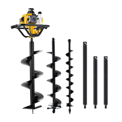 Giantz 82CC Post Hole Digger Petrol Motor Drill Extension Auger Bits Kits - Image 3