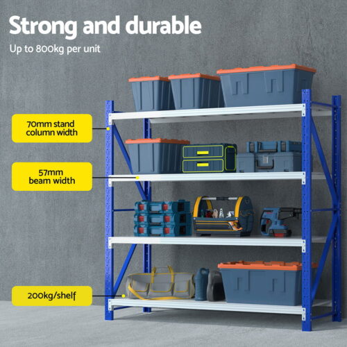 Giantz 2Mx2M Warehouse Shelving Garage Rack - Image 4