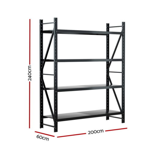 Giantz 2.4Mx2M Warehouse Shelving Garage Rack - Image 2