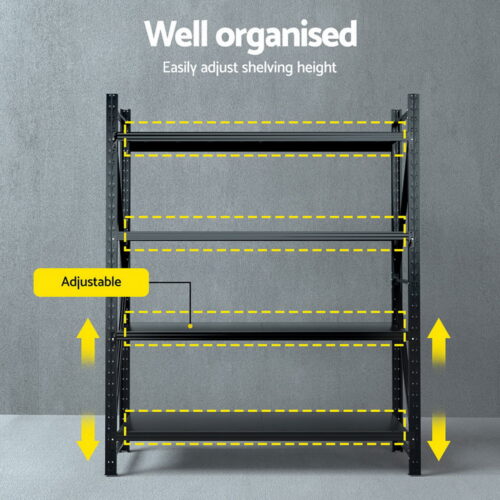 Giantz 2.4Mx2M Warehouse Shelving Garage Rack - Image 5