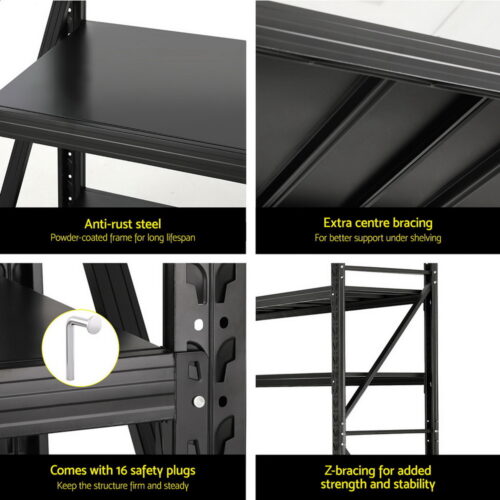 Giantz 2.4Mx2M Warehouse Shelving Garage Rack - Image 6