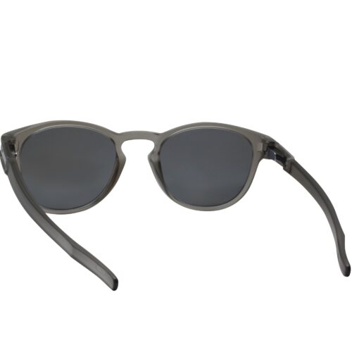 Oakley Custom Latch Matte Grey Ink Frame Grey Lens Mens Round Modern Sunglasses - Image 4