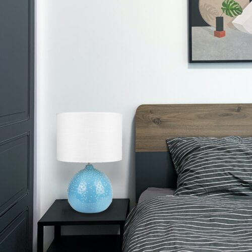 Boden Ceramic Table Lamp - Blue - Image 2