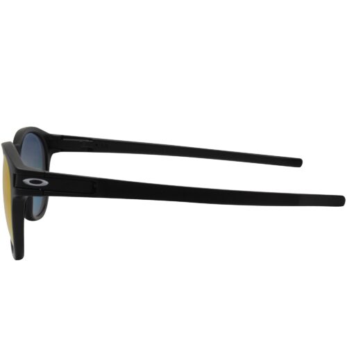 Oakley Custom Latch Matte Black Polarized Ruby Iridium Lens Mens Sunglasses - Image 3