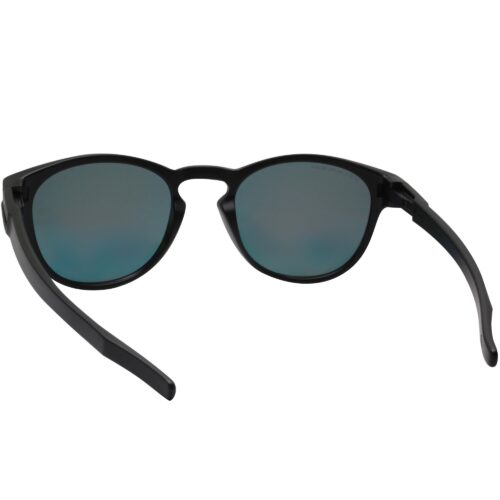 Oakley Custom Latch Matte Black Polarized Ruby Iridium Lens Mens Sunglasses - Image 4