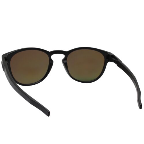 Oakley Custom Latch Matte Black Frame Fire Iridium Lens Mens Unisex Sunglasses - Image 4