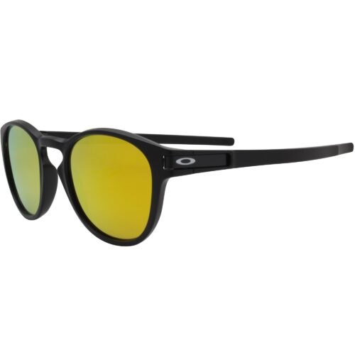 Oakley Custom Latch Matte Black Frame Fire Iridium Lens Mens Unisex Sunglasses