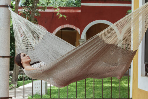 Outdoor undercover cotton Mayan Legacy hammock King size Dream Sands - Image 2