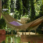Outdoor Undercover Cotton Mayan Legacy Hammock Hand Crocheted Tassels King Size Cedar