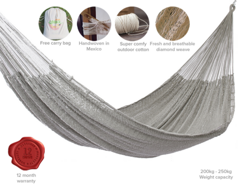 Mayan Legacy Queen Size Outdoor Cotton Dream Sands Hammock in Jardin Colour - Image 8