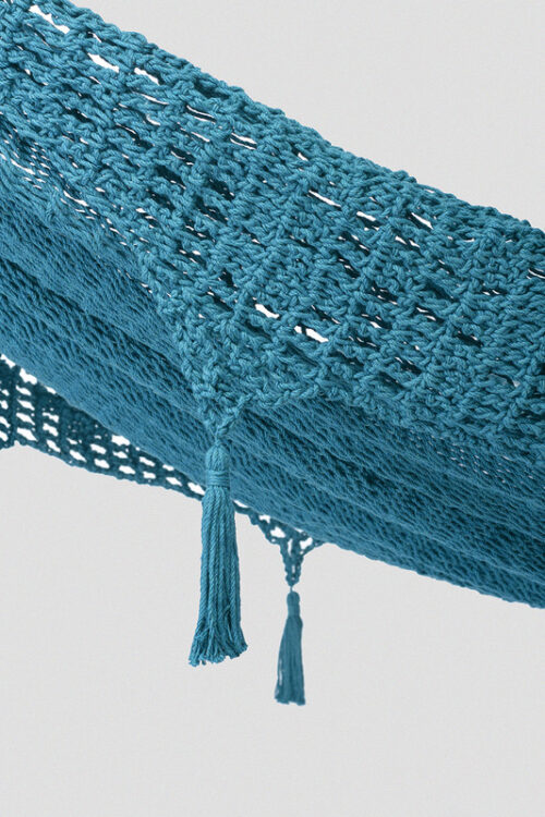 Outdoor undercover cotton Mayan Legacy hammock with hand crocheted tassels Queen Size Bondi - Image 5