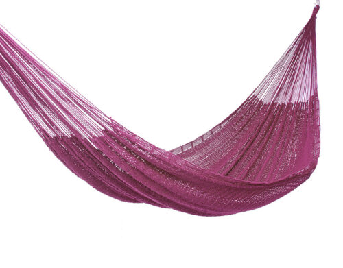 Outdoor undercover cotton Mayan Legacy hammock King size Mexican Pink - Image 2