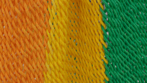 Mayan Legacy Extra Large Outdoor Cotton Mexican Hammock Chair in Rainbow Colour - Image 4