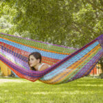 Outdoor undercover cotton Mayan Legacy hammock King size Colorina
