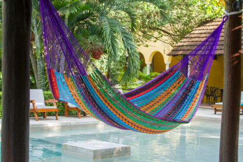 Outdoor undercover cotton Mayan Legacy hammock King size Colorina - Image 2