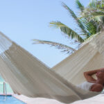 Mayan Legacy King Size Super Nylon Mexican Hammock in Cream Colour