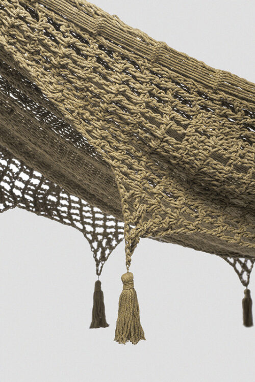 Outdoor undercover cotton Mayan Legacy hammock with hand crocheted tassels Queen Size Cedar - Image 6