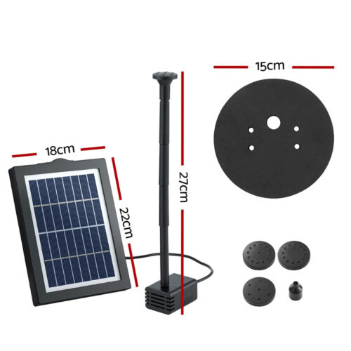 Gardeon Solar Pond Pump Water Fountain Submersible Floating Bird Bath 190L/H - Image 2