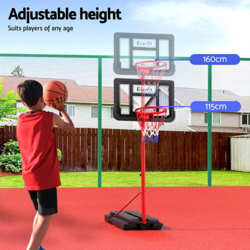 Everfit 1.6M Kids Basketball Hoop Stand System Portable - Image 4