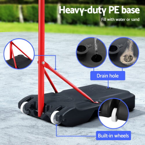 Everfit 3.05M Netball Hoop Basketball Stand System Net Ring - Image 6