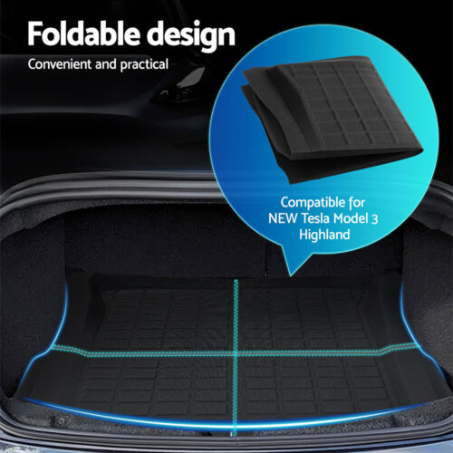 NEW Tesla Model 3 Highland 2024 Boot Liner Rear Frunk Cargo Trunk Mats Weisshorn - Image 4