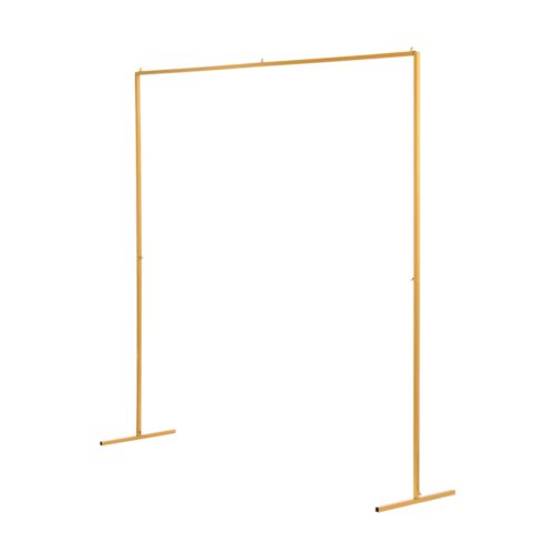 2M Backdrop Stand Wedding Background Decoration Party Flower Balloon Display Golden - Image 3