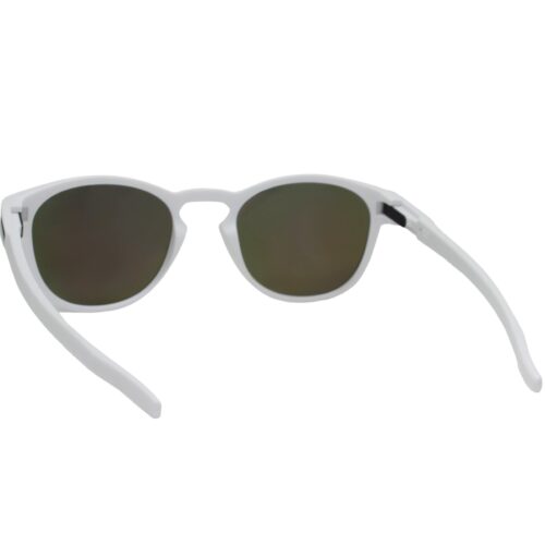Oakley Custom Latch Matte White Violet Iridium Lens Mens Womens Sunglasses - Image 4