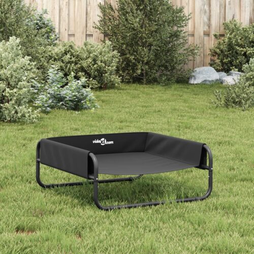Elevated Dog Bed Anthracite Oxford Fabric Steel - Image 4