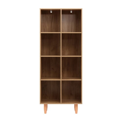 Artiss Bookshelf Bookcase 4 Tiers LEOR Walnut - Image 5
