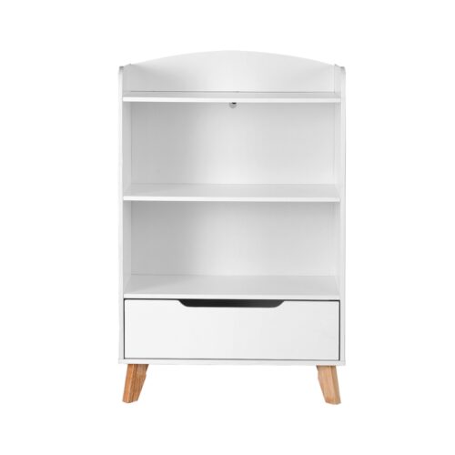 Keezi Kids Bookshelf 3 Tiers Storage Children Bookcase Toys Organiser Drawer - Image 5