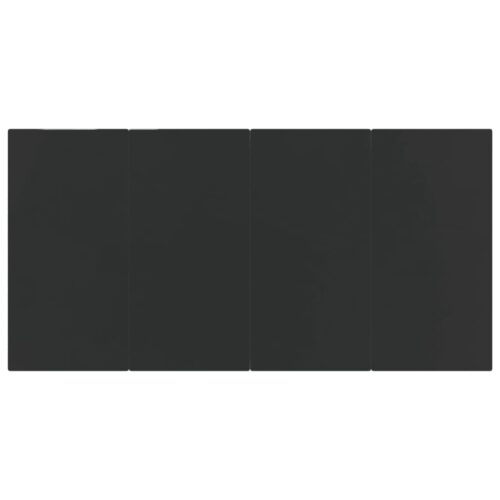 7-Piece Garden Dining Set Grey Black Poly Rattan Wicker Outdoor Patio Furniture Steel - Image 10