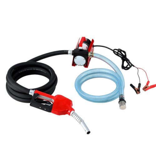 Giantz Fuel Transfer Pump Electric Diesel Kerosene Pump 12V DC 10GPM Nozzle Hose - Image 2