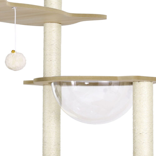 i.Pet Cat Tree Tower Scratching Post Scratcher 174cm Wood Bed Condo House Ladder - Image 4