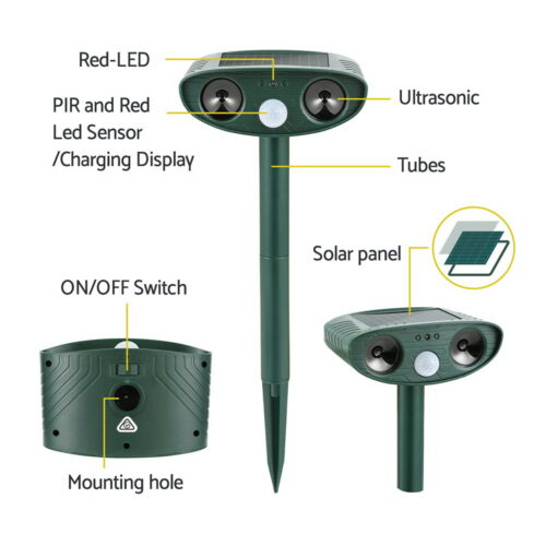 Gardeon Snake Repeller  Ultrasonic Battery USB Powered - Image 4