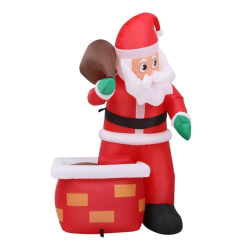 Jingle Jollys Christmas Inflatable Santa Illuminated Decorations - Image 3