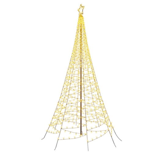 3.6M Christmas Tree 800 LED Solar Net Lights Jingle Jollys - Image 3