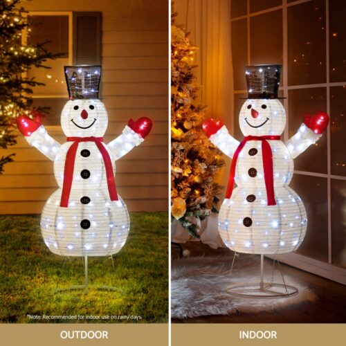 1.7M Christmas Lights 200 LED Fairy Light Snowman Decorations Jingle Jollys - Image 5