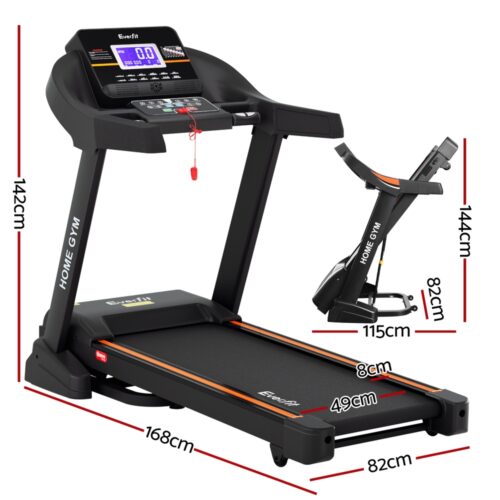 Everfit Treadmill Electric Auto Incline Home Gym Fitness Exercise Machine 490mm - Image 2