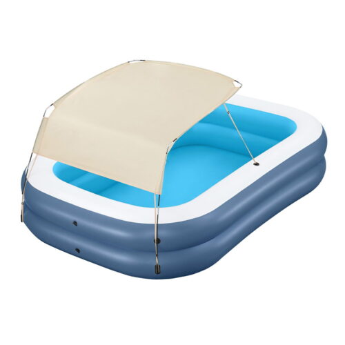 Bestway Kids Inflatable Pool Above Ground Splash Pool with Sunshade 254x178cm - Image 3